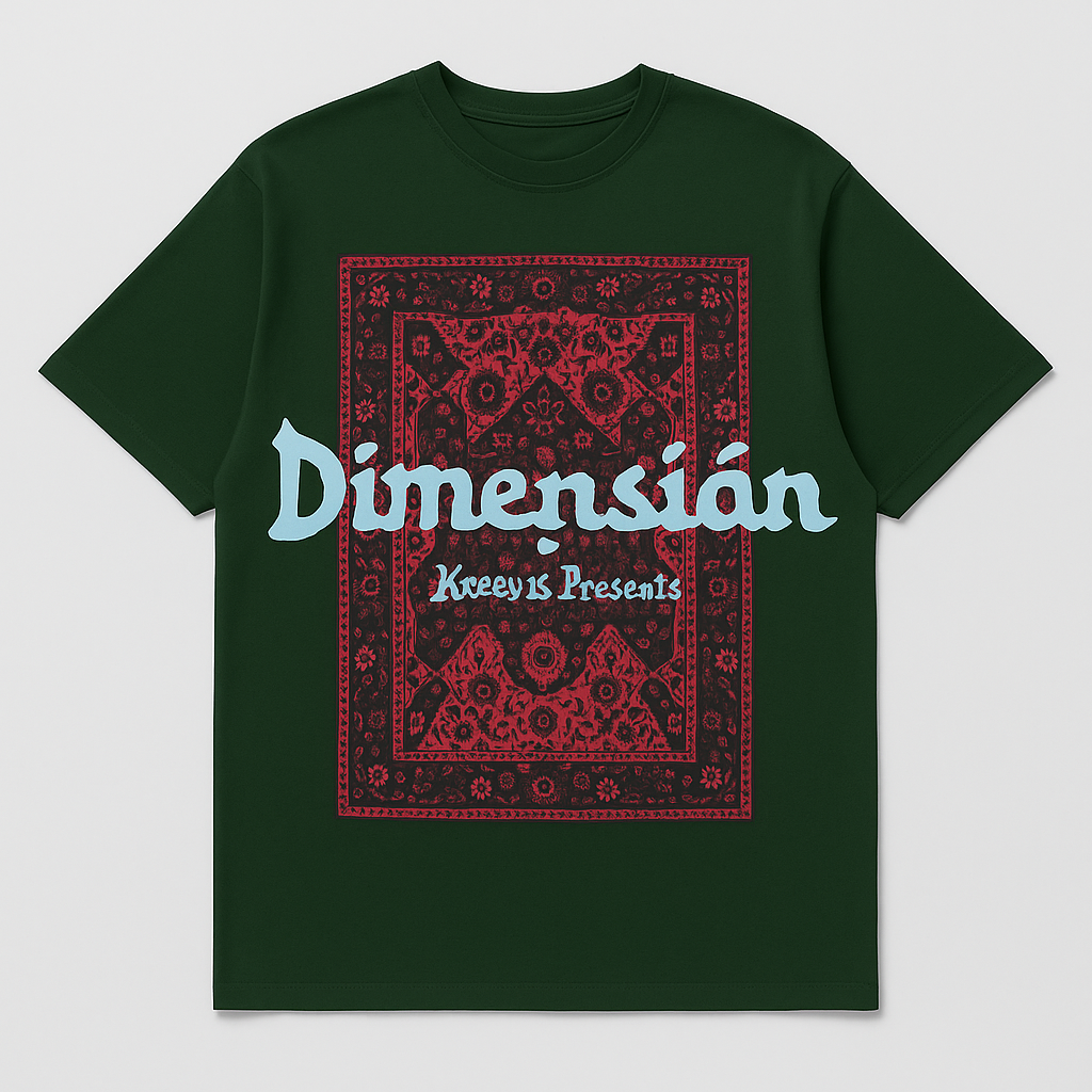 Green Dimension Back Print Tee