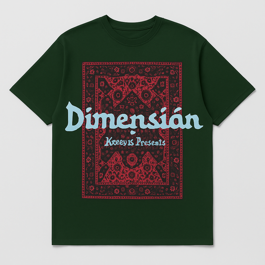 Green Dimension Back Print Tee